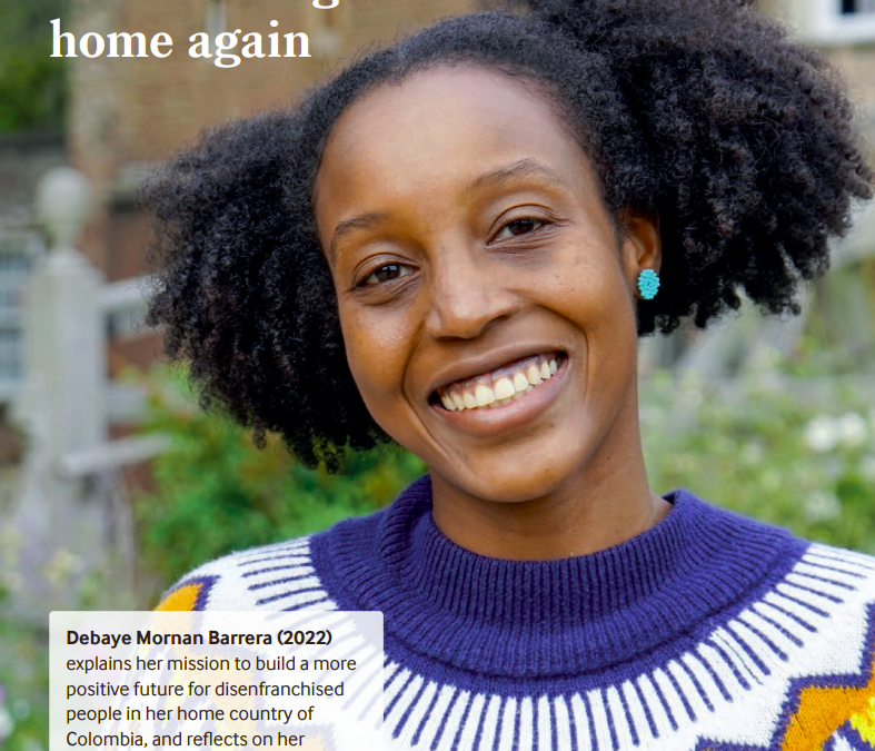 ´´De Colombia a Cambridge y de vuelta a casa´´ Entrevista a Debaye Mornan de la Universidad de Cambridge