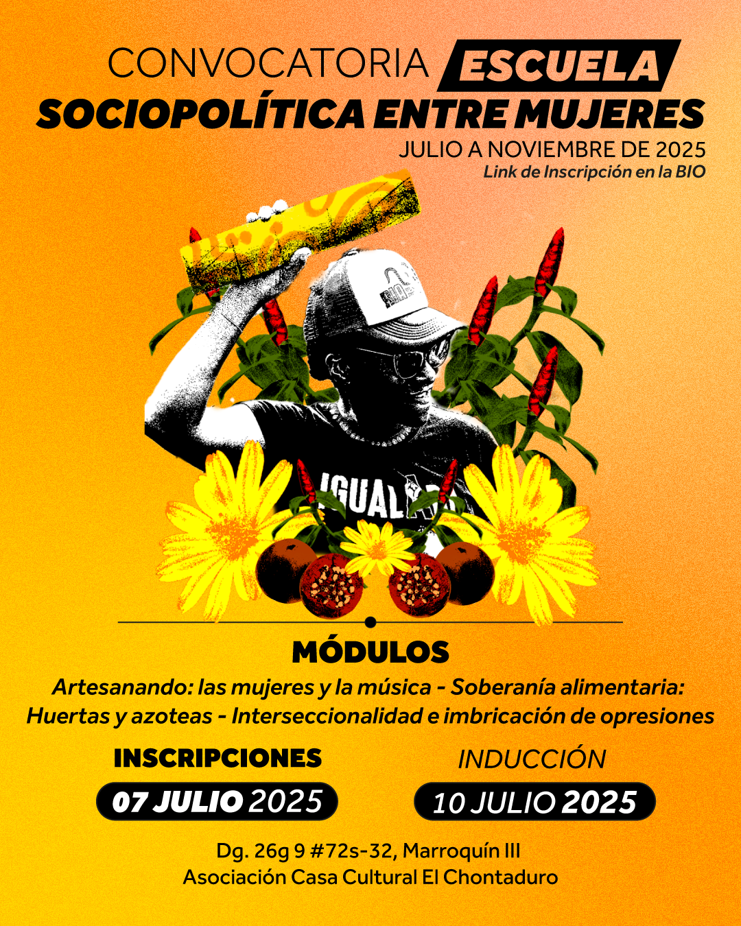 Convocatoria de mujeres de la esceula socio politica