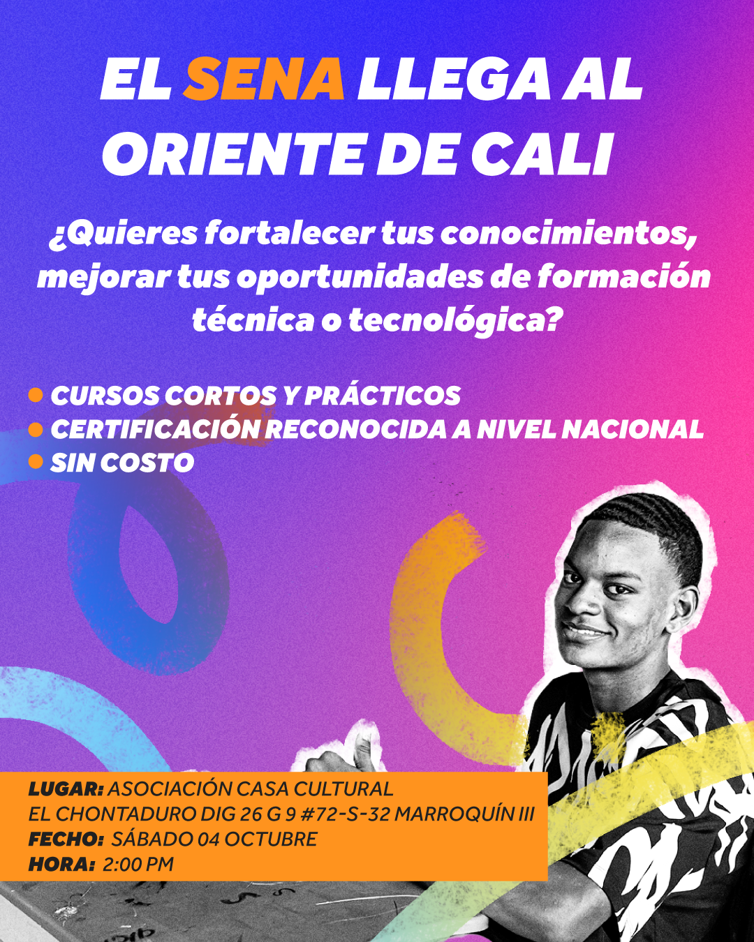 Espacio de encuentro y rlación entre el Sena y la Asociación Casa Cultural el CHontaduro